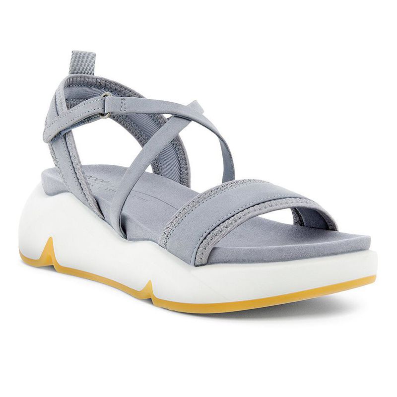 Women Ecco Chunky Sandal - Sandals Grey - India YHIGZQ267